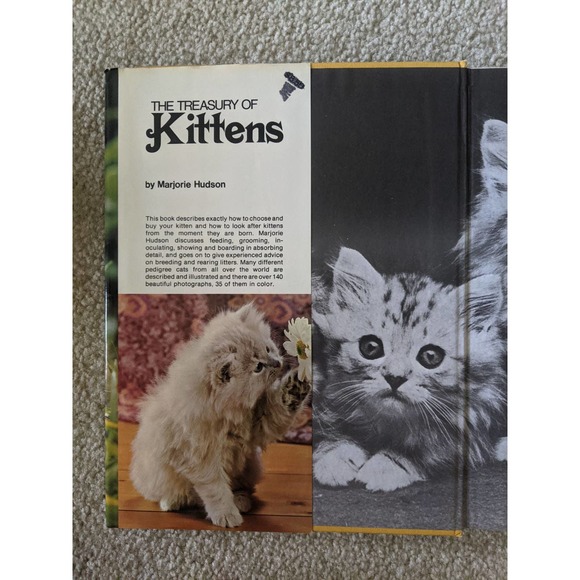 The Treasury of Kittens by Marjorie Hudson (1973) Vintage Hardcover Book - Picture 6 of 7